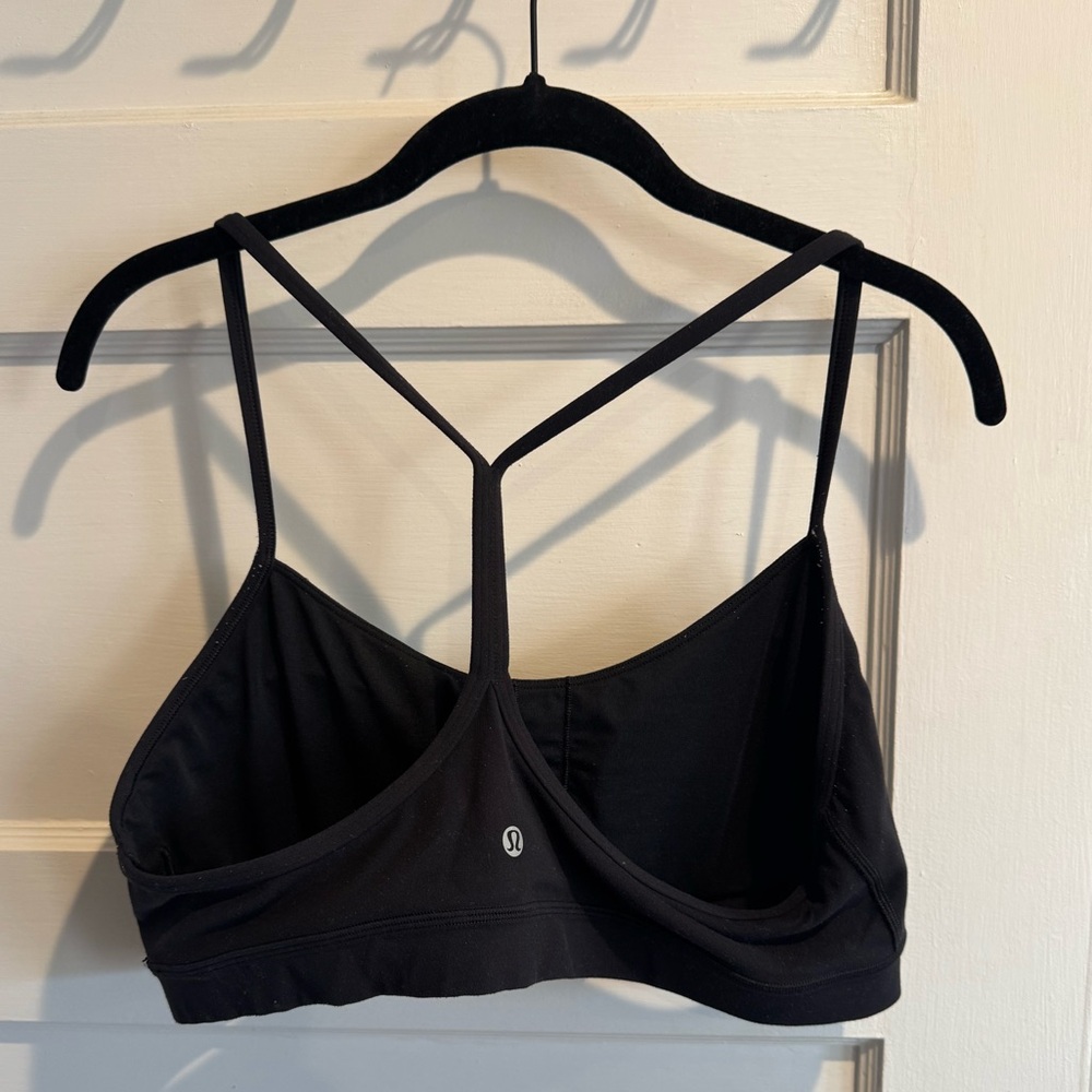 Lululemon Flow Y Bra *Nulu — Black — Size 14 - Picture 2 of 5